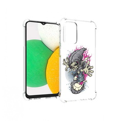 Чехол MyPads Tocco для Samsung Galaxy A23 нарисованный скелет на скейт борде