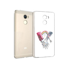 Чехол MyPads Tocco для Xiaomi Redmi 4 абстракция руки в татуировках (PT47306.287.212)