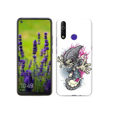 Чехол MyPads Tocco для Tecno Camon 12 Air нарисованный скелет на скейт борде