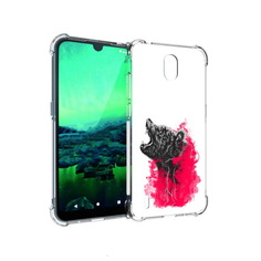 Чехол MyPads Tocco для Nokia 1.3 медведь в дымке (PT227048.104.463)