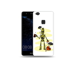 Чехол MyPads Tocco для Huawei P10 Lite прикольный робот (PT62135.59.557)