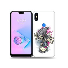 Чехол MyPads Tocco для BQ 5731L нарисованный скелет на скейт борде