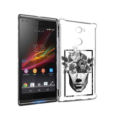 Чехол MyPads Tocco для Sony Xperia L2 черно белая ваза в абстракции (PT99662.233.678)