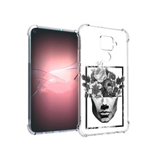 Чехол MyPads Tocco для Huawei Nova 5i Pro черно белая ваза в абстракции