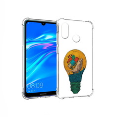 Чехол MyPads Tocco для Huawei Y9 кит в лампочке с парусами (PT227091.35.387)