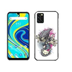 Чехол MyPads Tocco для Umidigi A7 Pro нарисованный скелет на скейт борде