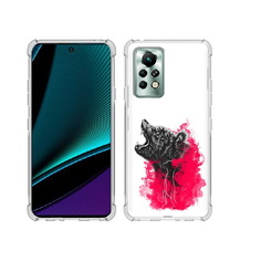 Чехол MyPads Tocco для Infinix Note 11 Pro медведь в дымке