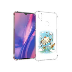 Чехол MyPads Tocco для Vivo Y11 Счастливый чемодан (PT144890.422.166)