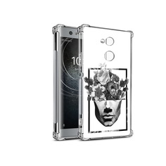 Чехол MyPads Tocco для Sony Xperia XA2 черно белая ваза в абстракции (PT99627.238.678)