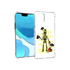 Чехол MyPads Tocco для Google Pixel 4 XL прикольный робот