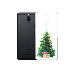 Чехол MyPads Tocco для Huawei Nova 2i Елка новогодняя с подарками акварель (PT92543.64.78)