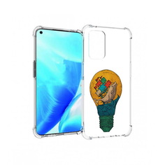 Чехол MyPads Tocco для OnePlus Nord N200 5G кит в лампочке с парусами (PT227046.132.387)