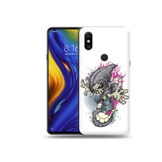 Чехол MyPads Tocco для Xiaomi Mi Mix 3 нарисованный скелет на скейт борде