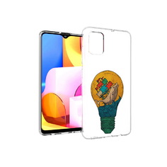 Чехол MyPads Tocco для Samsung Galaxy A71 кит в лампочке с парусами (PT142122.485.387)