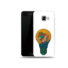 Чехол MyPads Tocco для Samsung Galaxy C5 (2016) кит в лампочке с парусами