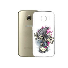 Чехол MyPads Tocco для Samsung Galaxy C5 Pro нарисованный скелет на скейт борде