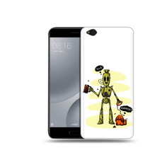 Чехол MyPads Tocco для Xiaomi Mi 5C прикольный робот (PT61938.328.557)