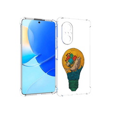 Чехол MyPads Tocco для Huawei Nova 9 SE кит в лампочке с парусами