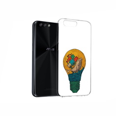Чехол MyPads Tocco для Asus ZenFone 4 кит в лампочке с парусами