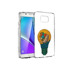 Чехол MyPads Tocco для Samsung Galaxy Note 5 кит в лампочке с парусами