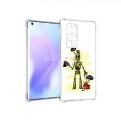 Чехол MyPads Tocco для Vivo X50 Pro прикольный робот (PT226970.404.557)