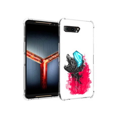 Чехол MyPads Tocco для Asus ROG Phone 2 медведь в дымке