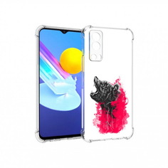 Чехол MyPads Tocco для Vivo Z3 медведь в дымке (PT226973.411.463)