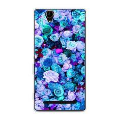Чехол на Sony Xperia T2 Ultra "Цветочный ковер" Case Place