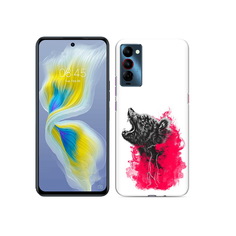 Чехол MyPads Tocco для Tecno Camon 18 медведь в дымке