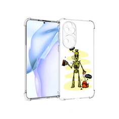 Чехол MyPads Tocco для Huawei P50 прикольный робот
