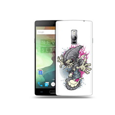 Чехол MyPads Tocco для OnePlus 2 нарисованный скелет на скейт борде
