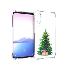 Чехол MyPads Tocco для Meizu 16XS Елка новогодняя с подарками акварель (PT136345.89.78)