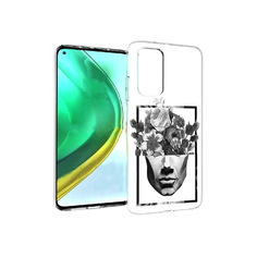 Чехол MyPads Tocco для Xiaomi Mi 10T Pro черно белая ваза в абстракции (PT154683.267.678)