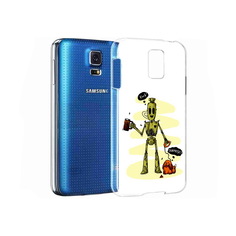Чехол MyPads Tocco для Samsung Galaxy S5 прикольный робот (PT12196.512.557)