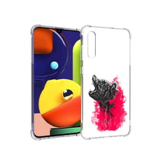 Чехол MyPads Tocco для Samsung Galaxy A70 медведь в дымке (PT128584.546.463)