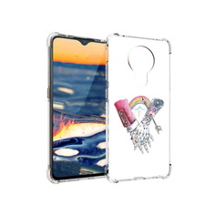 Чехол MyPads Tocco для Nokia 5.3 абстракция руки в татуировках (PT227052.106.212)