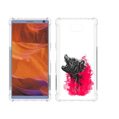 Чехол MyPads Tocco для Sony Xperia 10 Plus медведь в дымке