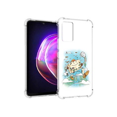 Чехол MyPads Tocco для Vivo V21 Счастливый чемодан (PT161781.395.166)