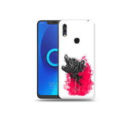 Чехол MyPads Tocco для Alcatel 5V медведь в дымке