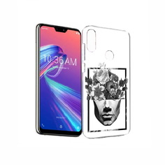 Чехол MyPads Tocco для Asus ZenFone Max Pro (M2) (ZB631KL) черно белая ваза в абстракции