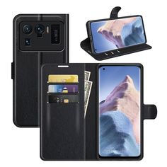 Чехол-книжка PRESTIGE с функцией подставки для Xiaomi Mi 11 Ultra (черный) Black Panther