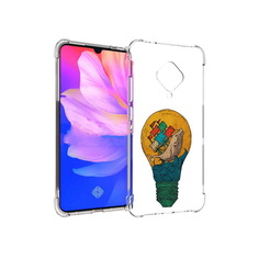 Чехол MyPads Tocco для Vivo V17 кит в лампочке с парусами (PT147343.378.387)