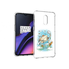 Чехол MyPads Tocco для OnePlus 7 Счастливый чемодан (PT227043.140.166)