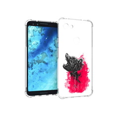 Чехол MyPads Tocco для Google Pixel 3 медведь в дымке