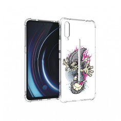 Чехол MyPads Tocco для Vivo iQOO нарисованный скелет на скейт борде (PT226955.389.512)