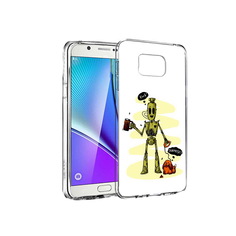 Чехол MyPads Tocco для Samsung Galaxy Note 5 прикольный робот