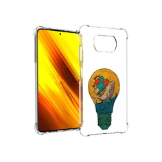 Чехол MyPads Tocco для Xiaomi Poco X3 кит в лампочке с парусами (PT154881.262.387)