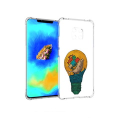 Чехол MyPads кит в лампочке с парусами для Huawei Mate 20 Pro