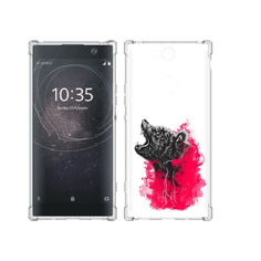 Чехол MyPads Tocco для Sony Xperia XA2 Plus медведь в дымке