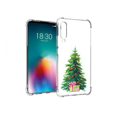 Чехол MyPads Tocco для Meizu 16T Елка новогодняя с подарками акварель (PT144619.90.78)
